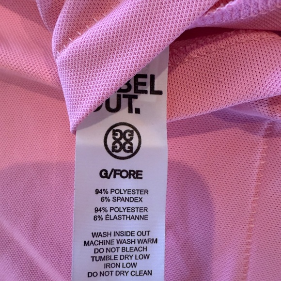 Limited Edition G/Fore Men's Large STRBT Pink Pique Polo MSRP $110 - Picture 6 of 6